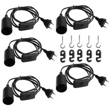 5 Pezzi Portalampada E27 con