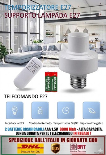 Portalampada wireless con - portalampada,